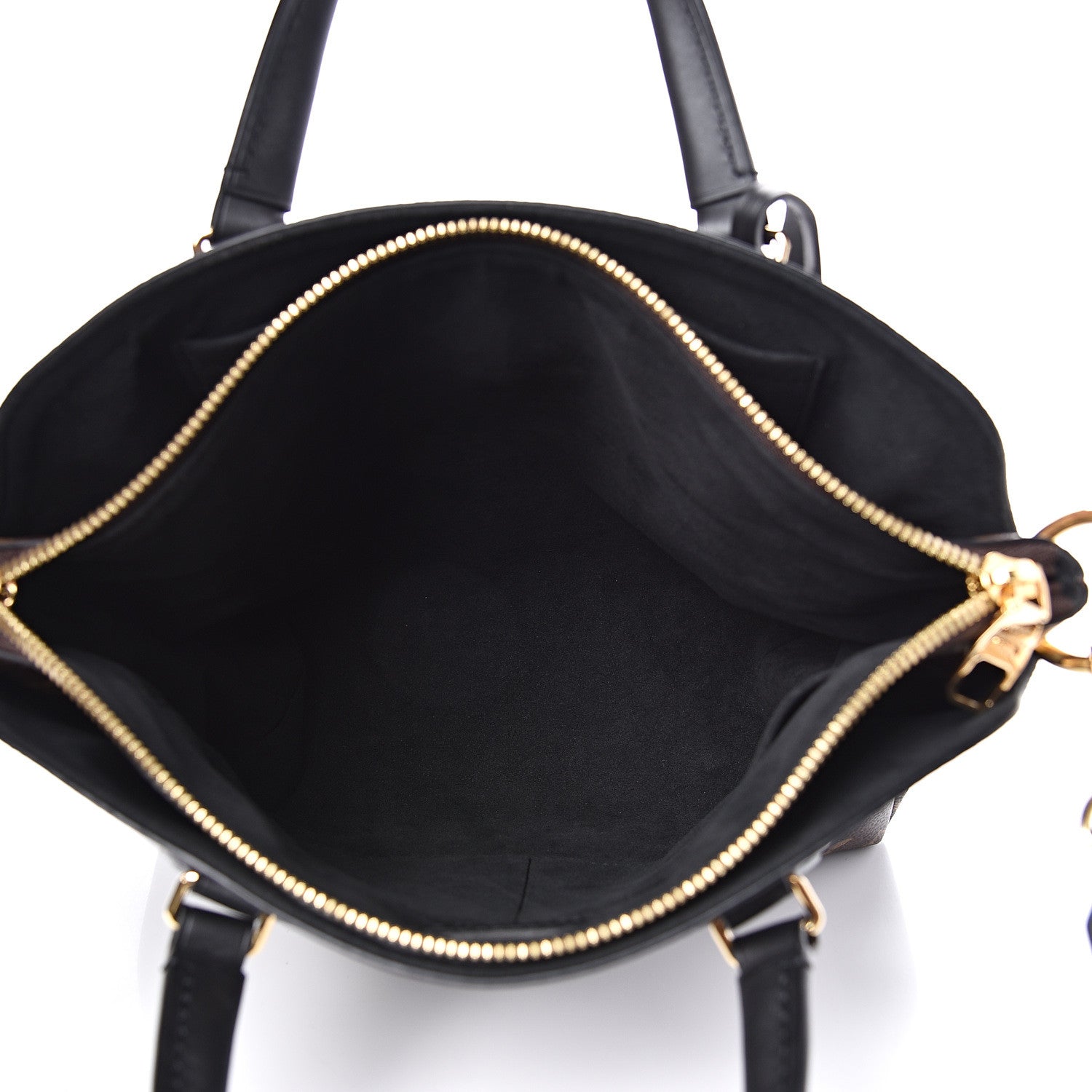 Louis Vuitton Monogram Flower Zipped Tote PM Black 4 of 8