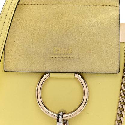 Chloe Suede Calfskin Mini Faye Bracelet Bag Lemonade 8 of 10