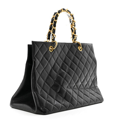Chanel Caviar Quilted Grand Timeless Tote GTT Black 3 of 10