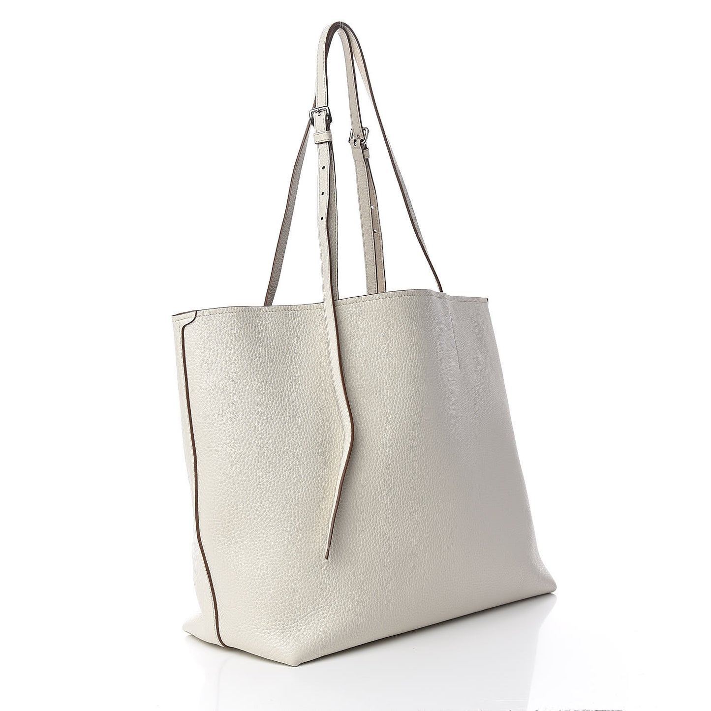 Vitello Daino Shopping Tote Talco