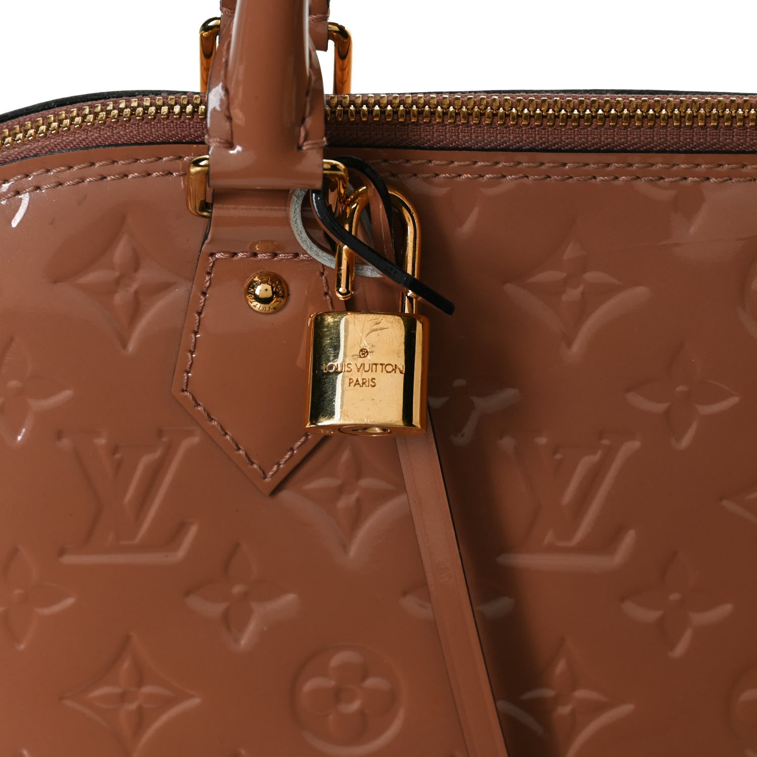 Louis Vuitton Vernis Alma PM Rose Velours 11 of 13
