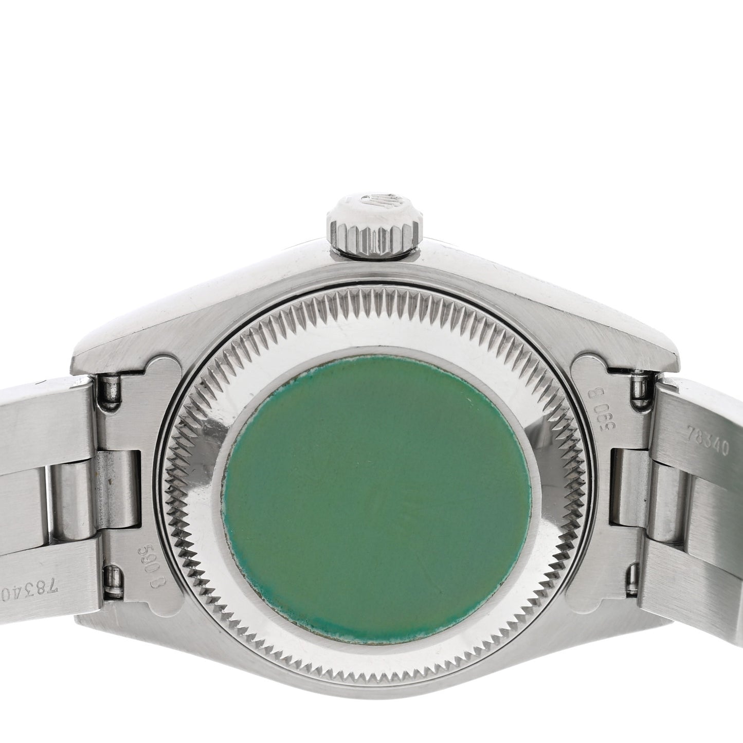 Stainless Steel 26mm Oyster Perpetual Date Watch Black 69160