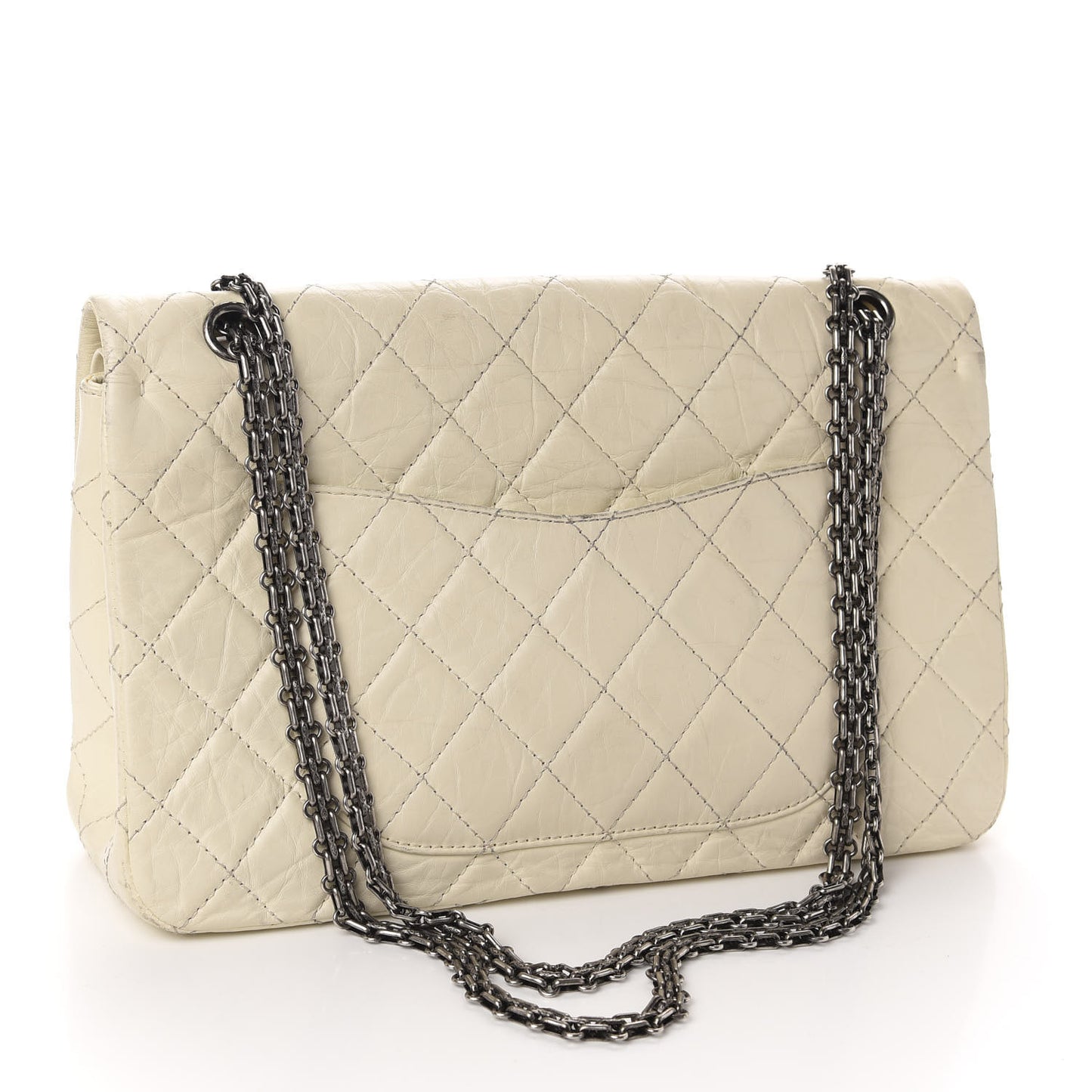 Aged Calfskin 2.55 Reissue 227 Flap Ivory