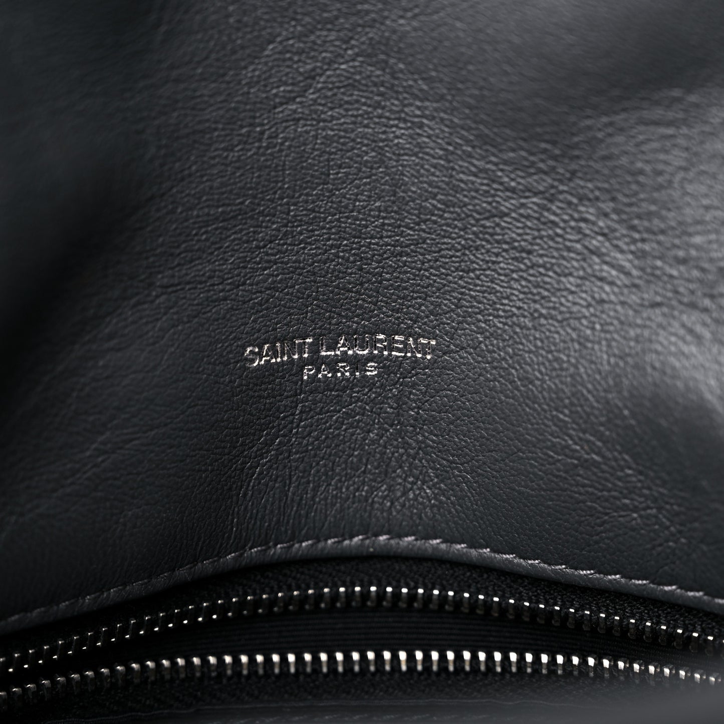 Lambskin Quilted Small Loulou Puffer Monogram Chain Satchel Storm