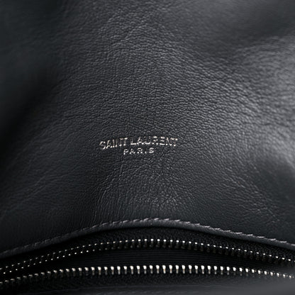 Saint Laurent Lambskin Quilted Small Loulou Puffer Monogram Chain Satchel Storm 5 of 11
