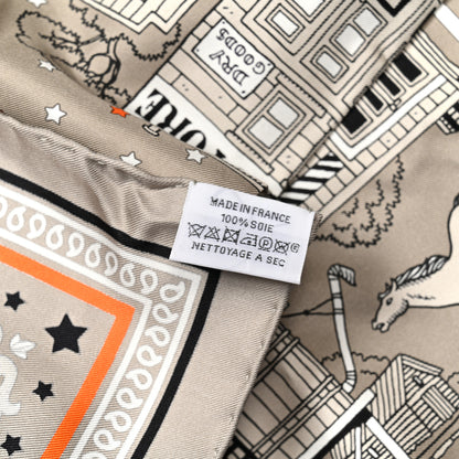 Hermes Silk Paris Station Bandana Scarf 55 3 of 5