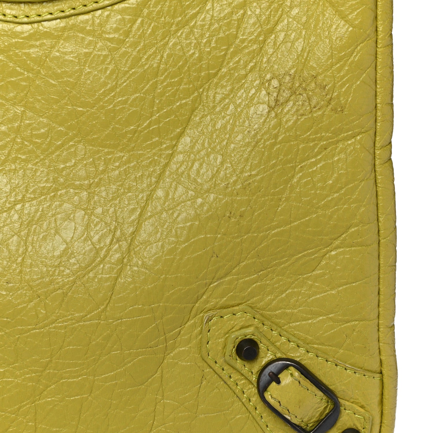 Balenciaga Agneau Classic Hardware Flat Crossbody Jaune Poussin 14 of 17