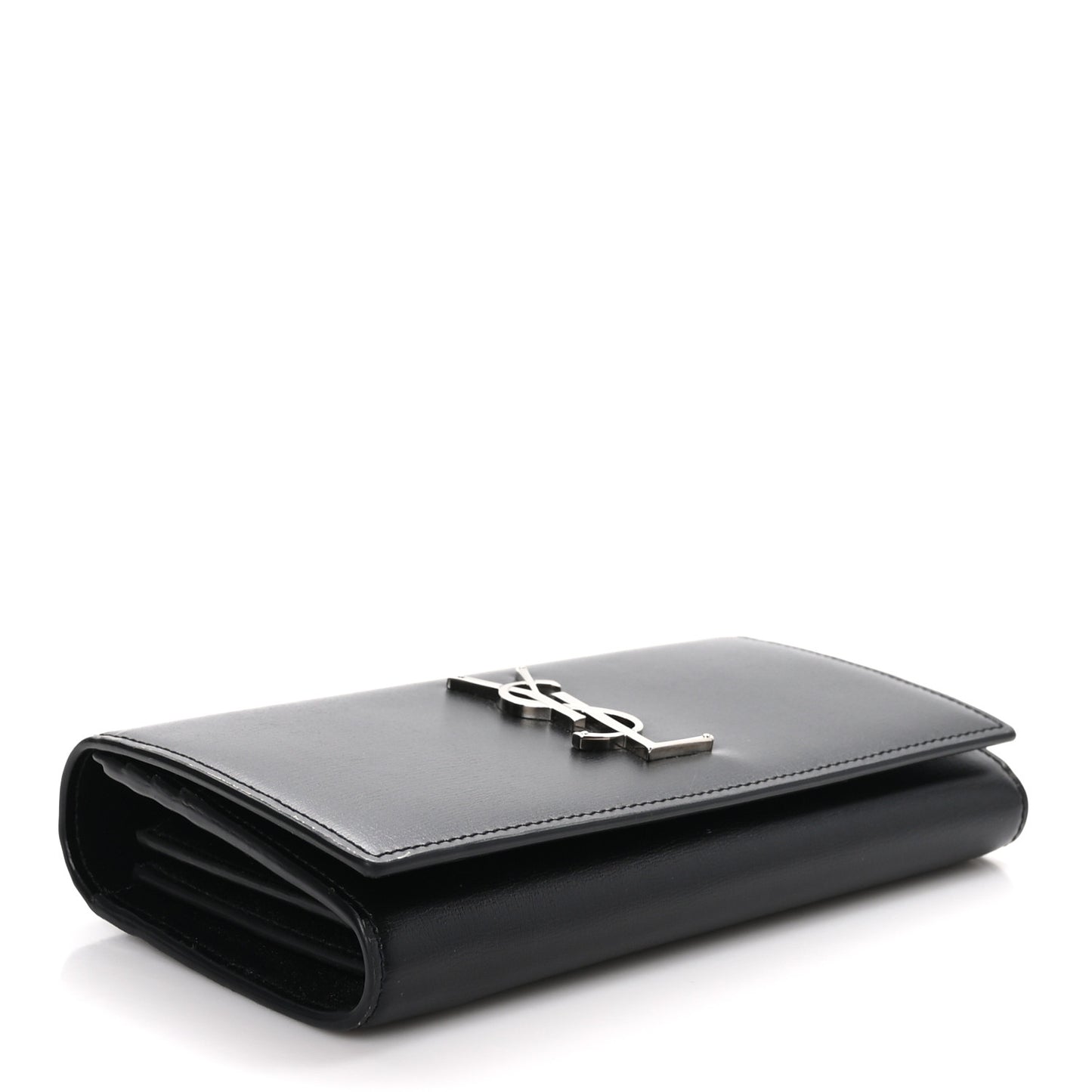 Smooth Calfskin Classic Monogram Cassandre Wallet Black