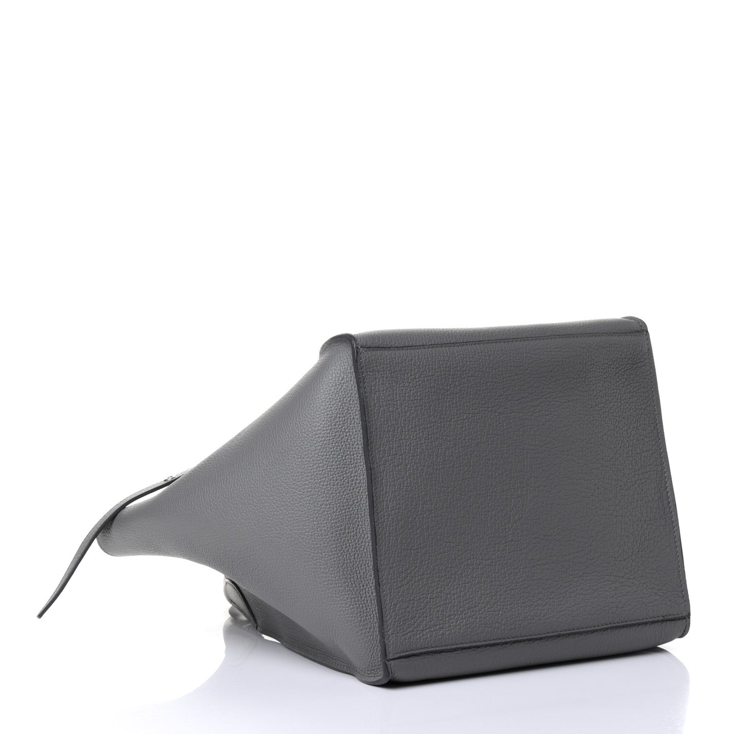 Supple Grained Calfskin Small Big Bag Grey