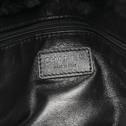 Chanel Orylag Rabbit Fur CC Tote Black 6 of 10