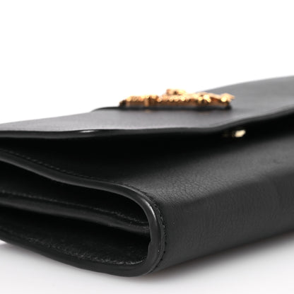 Versace Grained Calfskin Virtus Wallet On Strap Black 10 of 15