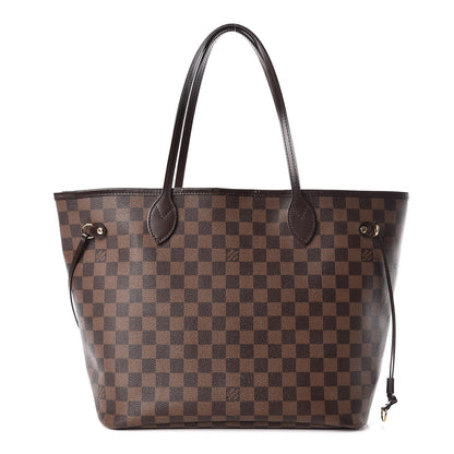 Louis Vuitton Damier Ebene Neo Neverfull MM Rose Ballerine 1 of 13