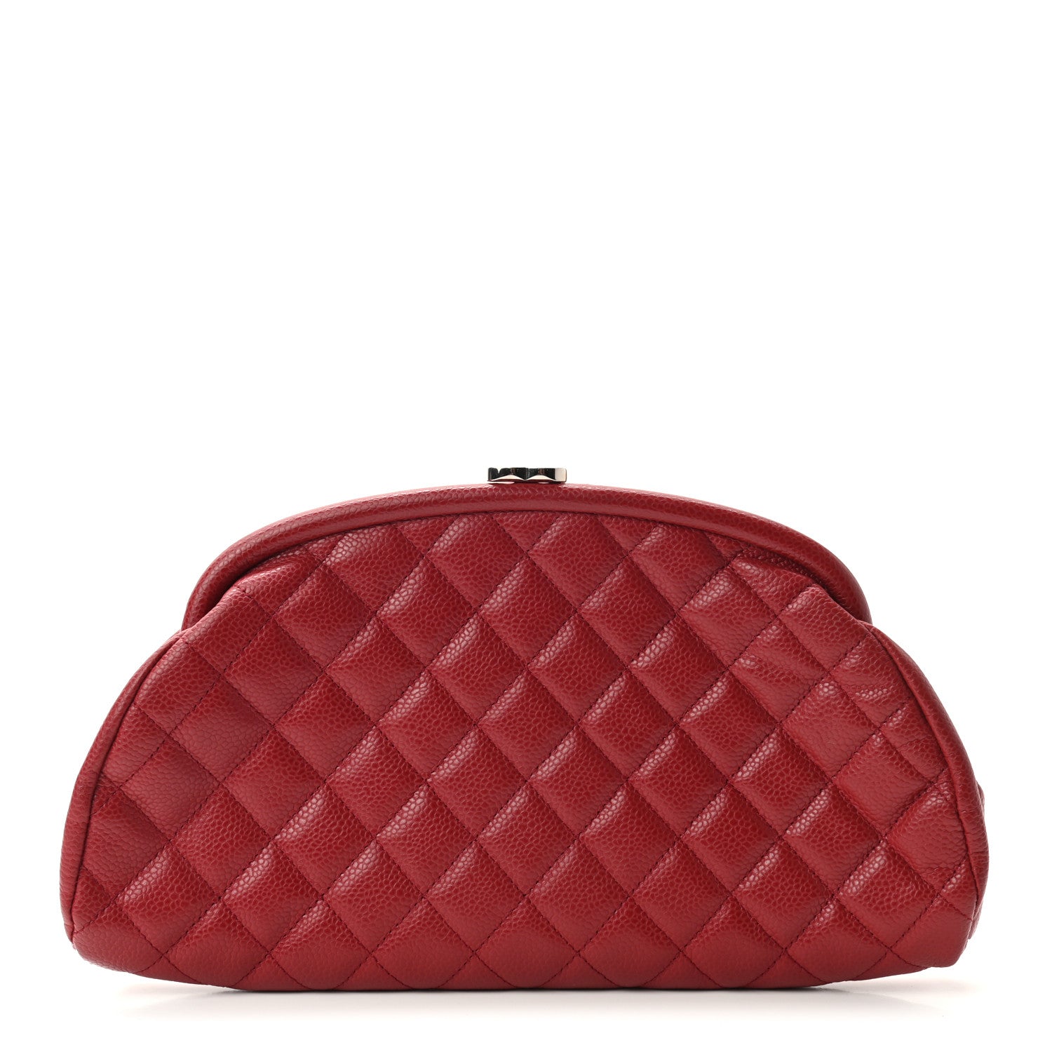 Chanel Caviar Quilted Timeless Clutch Red 1 of 7