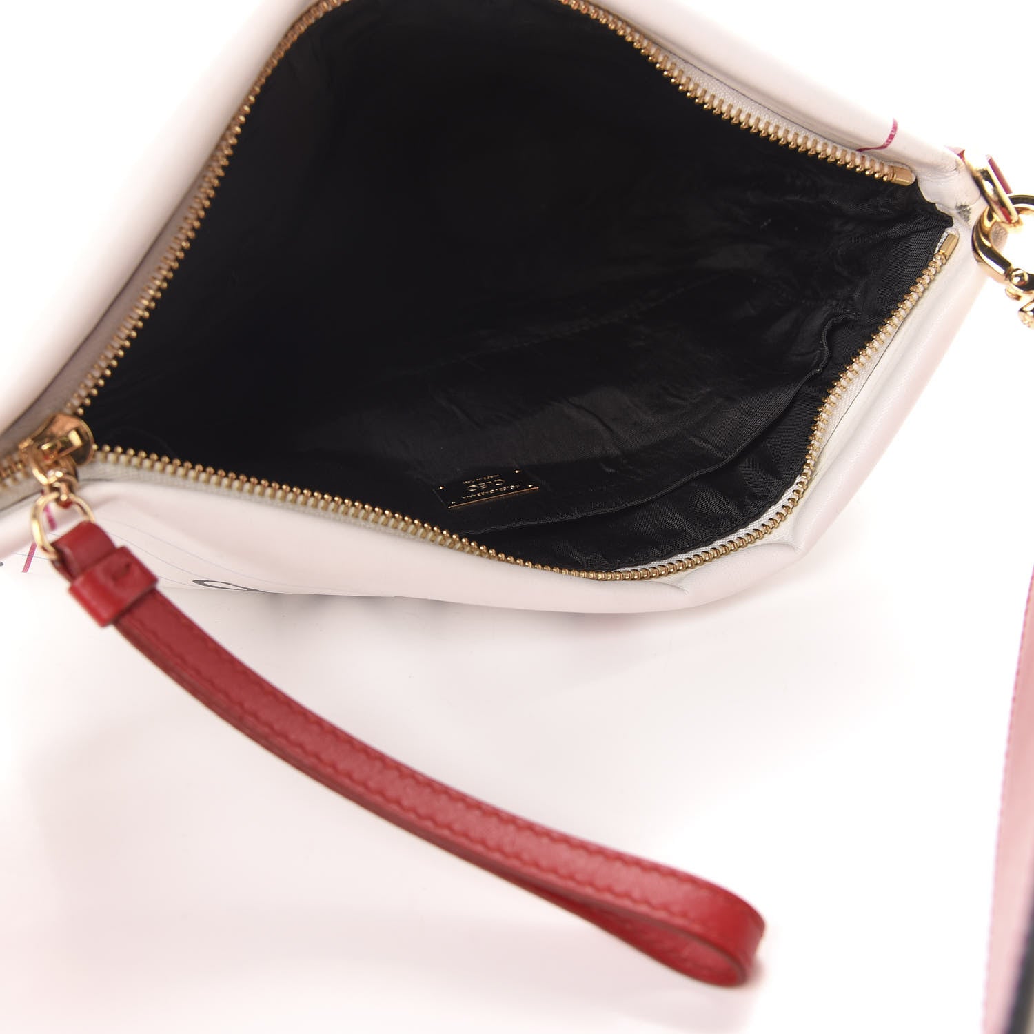 Dolce & Gabbana Calfskin All I Need is Love and Wifi Shoulder Bag White Multicolor 6 of 9