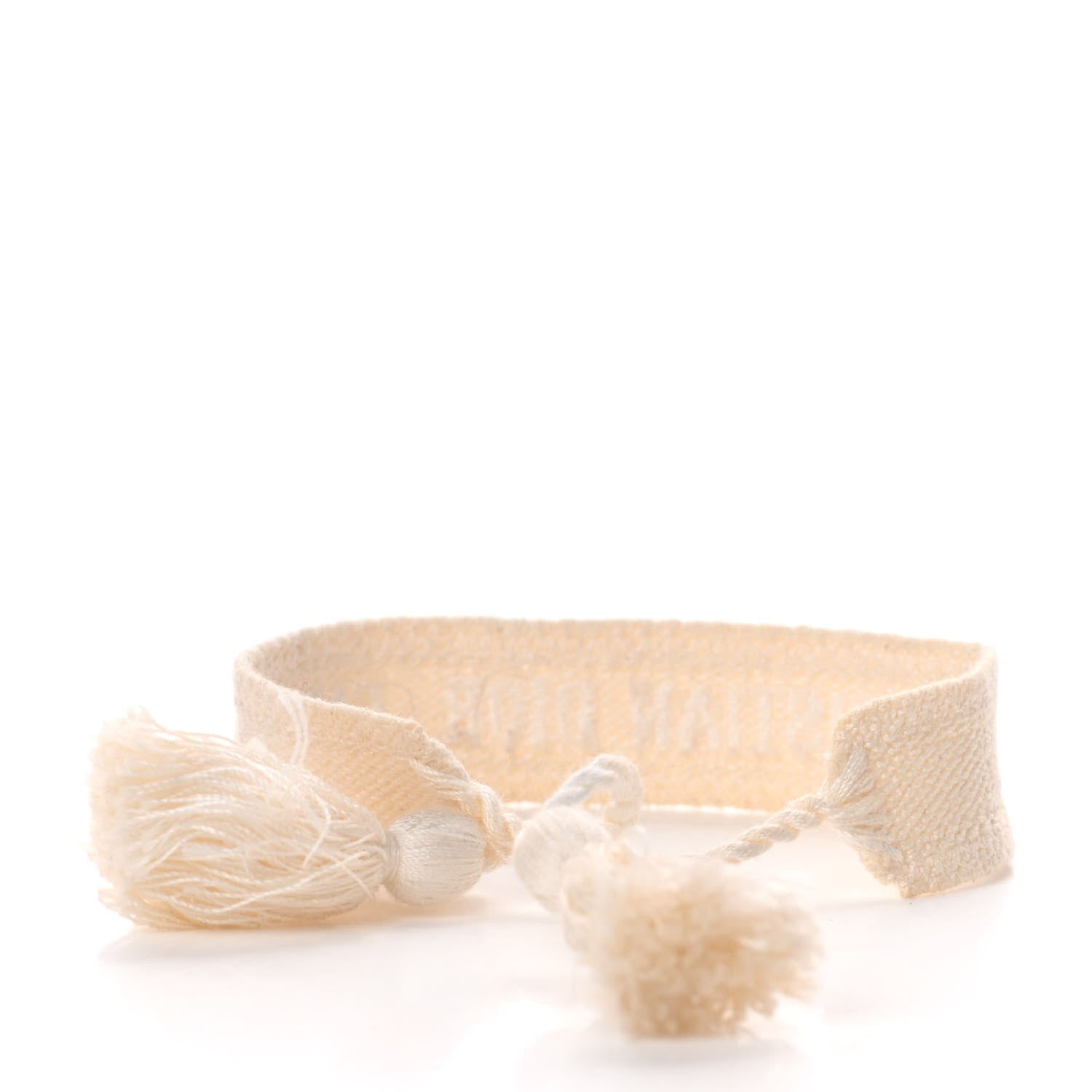 Christian Dior Woven Cotton J'Adior Friendship Bracelet Light Beige 2 of 2