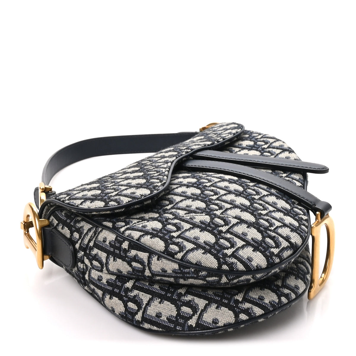 Oblique Saddle Bag Blue