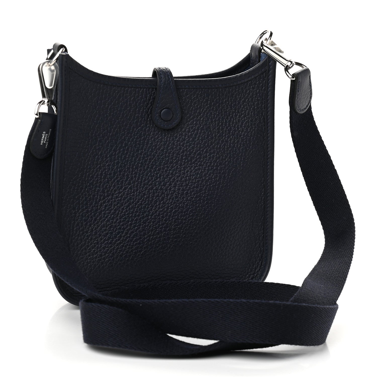 Hermes Taurillon Clemence Evelyne TPM Bleu Nuit 2 of 8