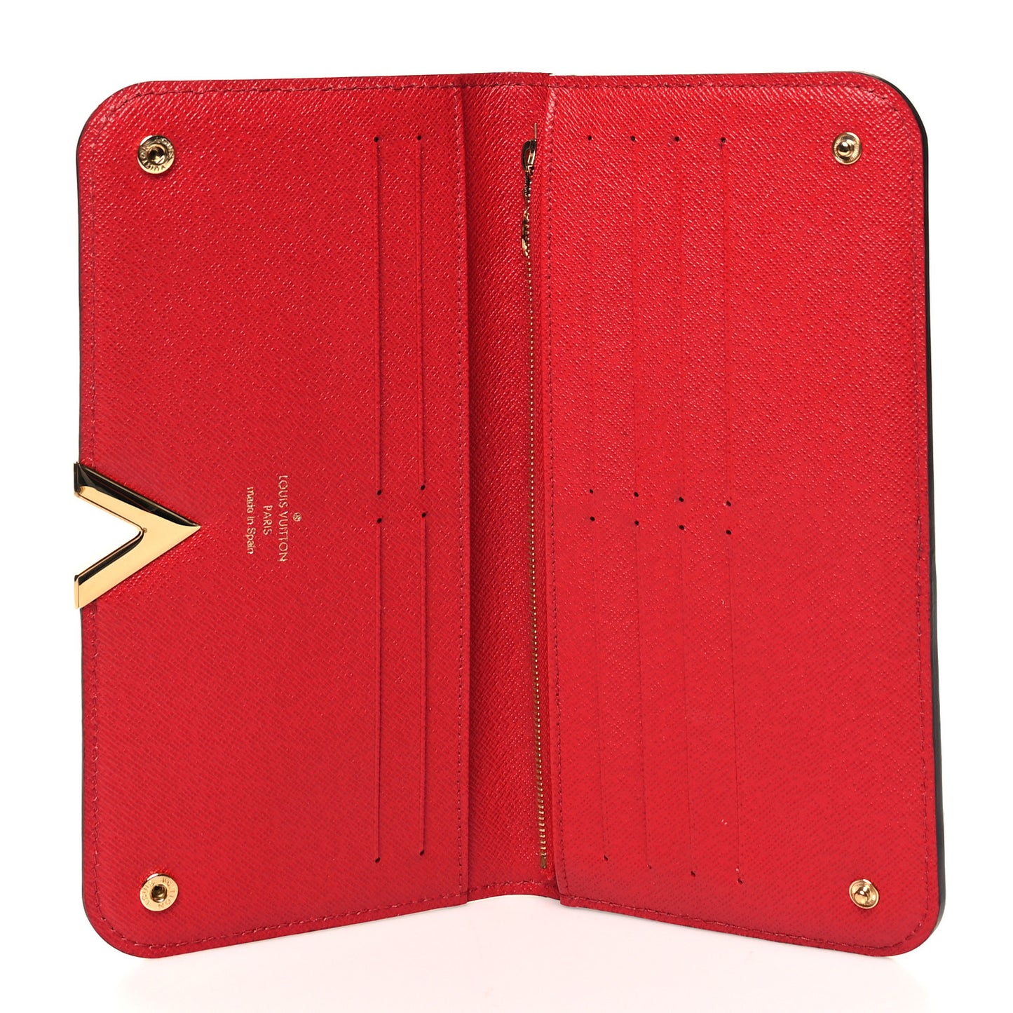 Monogram Calfskin Kimono Wallet Cherry