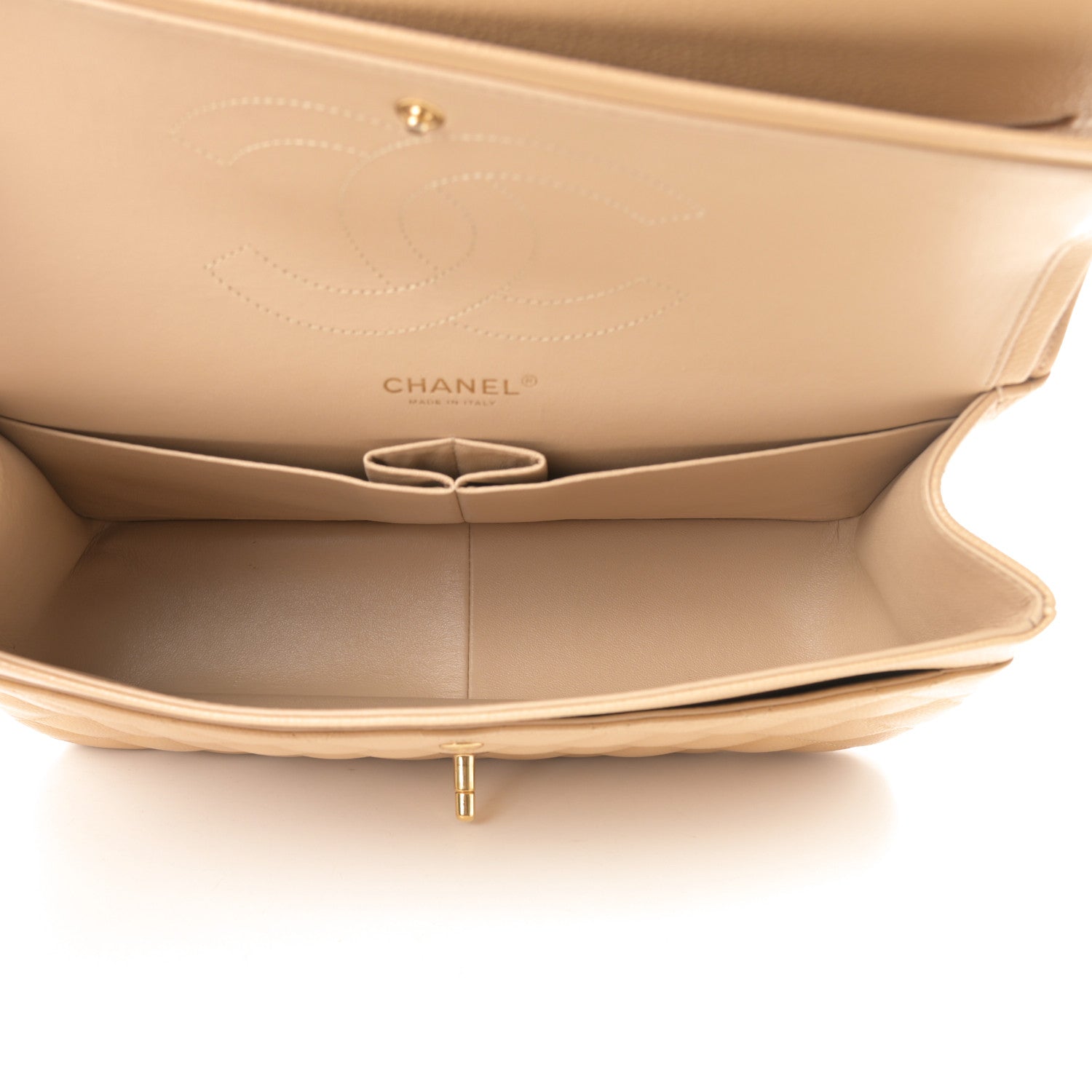 Chanel Caviar Quilted Jumbo Double Flap Beige Clair 5 of 15