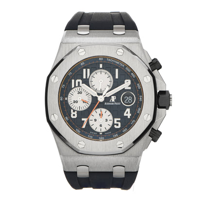 Audemars Piguet Stainless Steel Rubber 42mm Royal Oak Offshore Chronograph Automatic Watch Blue 26470ST.OO.A027CA.01 1 of 5
