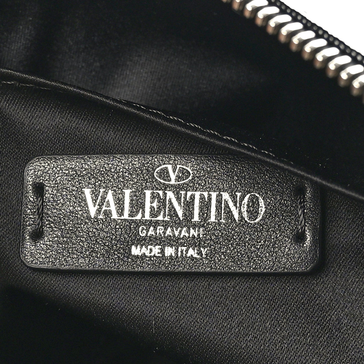 Vinyl VLTN Large Flat Zip Pouch Black