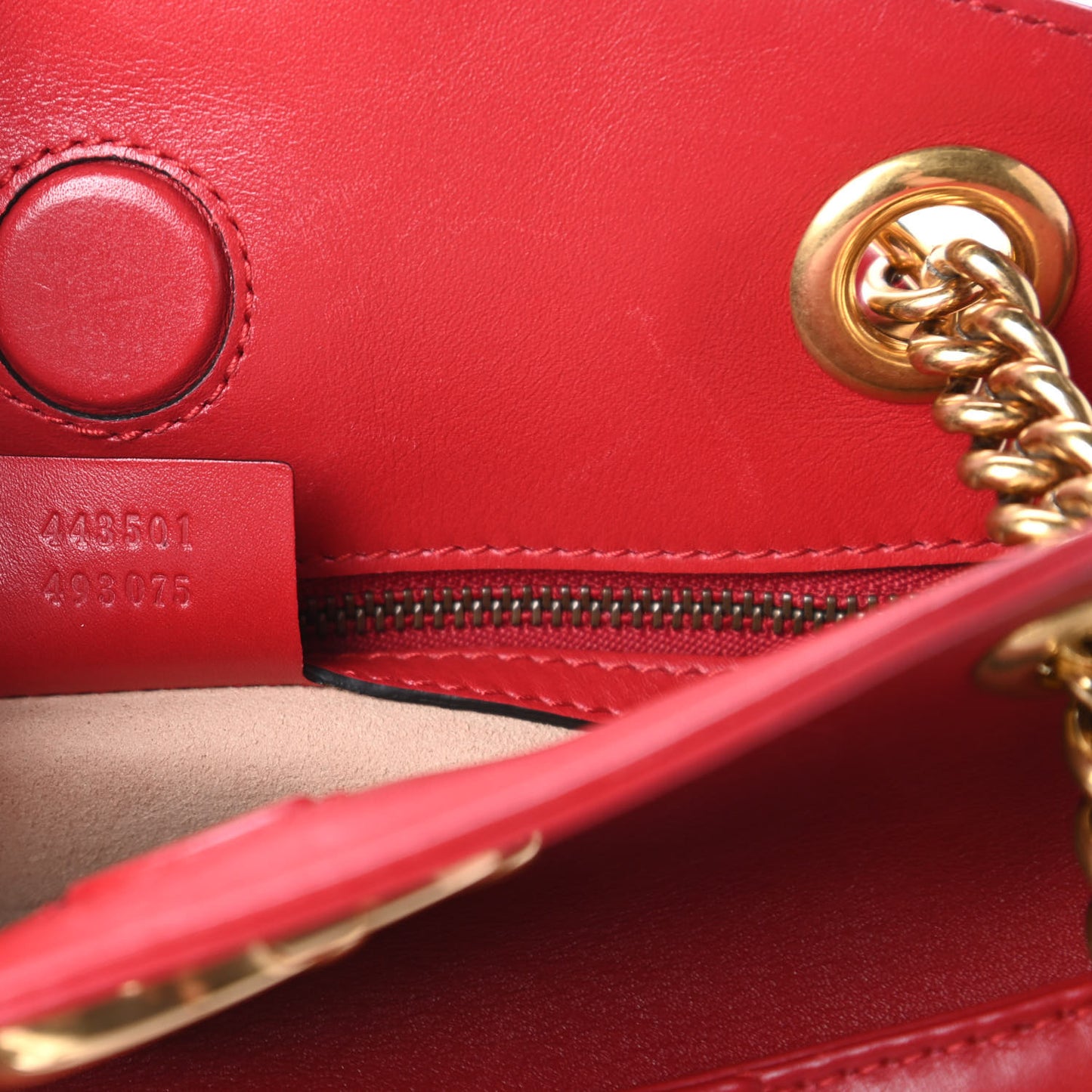 Calfskin Matelasse Medium GG Marmont Open Top Shoulder Bag Hibiscus Red