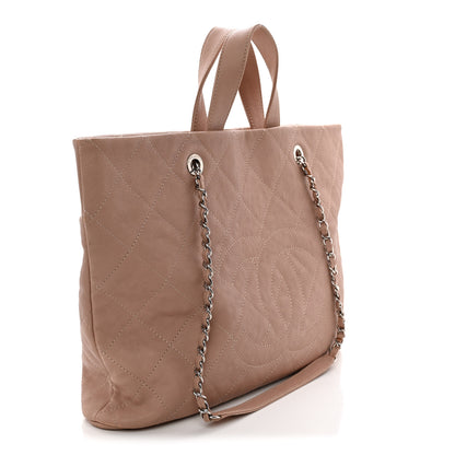 Chanel Caviar Quilted Shopping Tote Pink 3 of 12