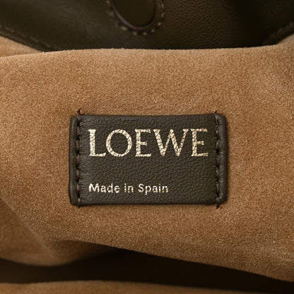 Loewe Mellow Nappa Medium Donut Chain Flamenco Knot Clutch Dark Khaki 6 of 10
