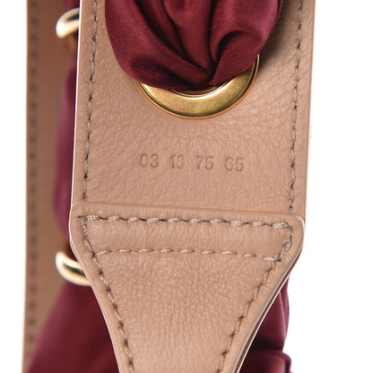Chloe Calfskin Silk Little Horses Scarf Strap Tan 3 of 4
