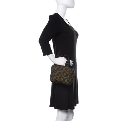 Fendi Fabric FF 1925 Mini Cosmetic Bag Tobacco 2 of 9
