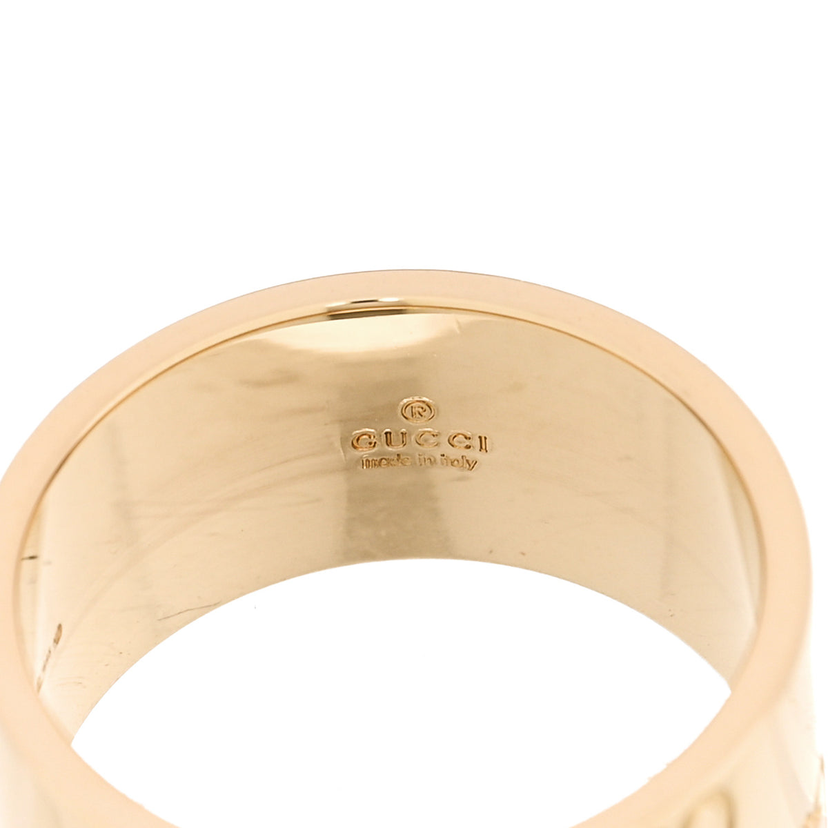 18K Yellow Gold 9mm Icon Band Ring 46 3.75
