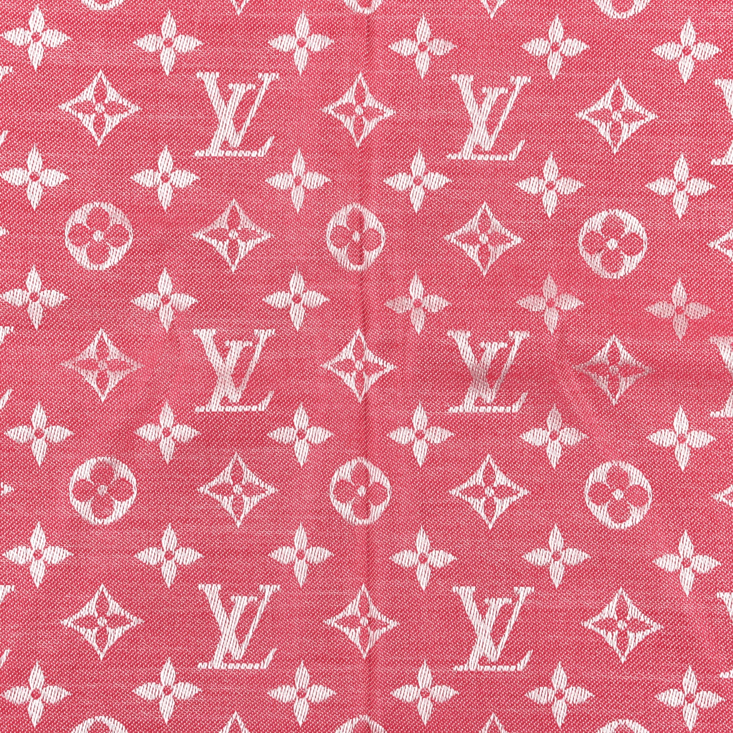 Wool Silk Monogram Denim Shawl Pivoine