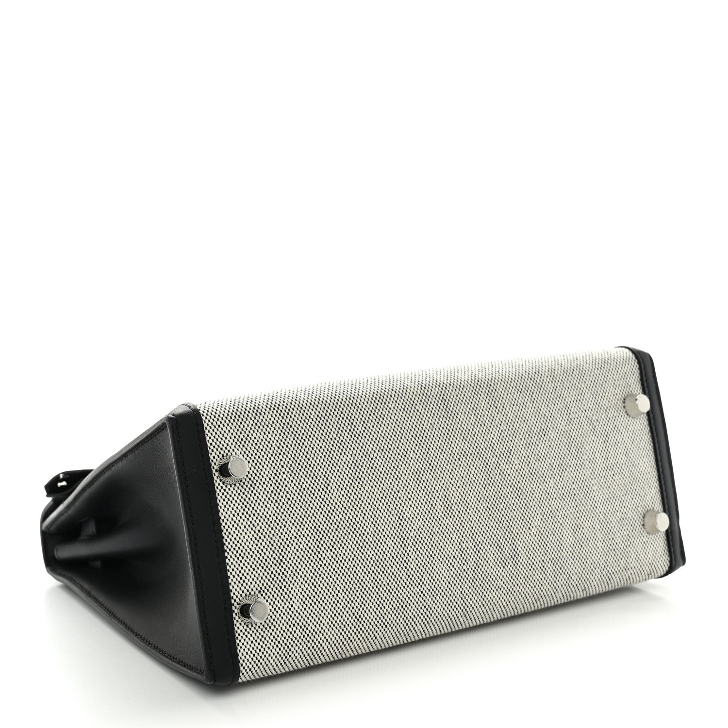 Hermes Toile H Swift Kelly Sellier 25 Ecru Black 4 of 10