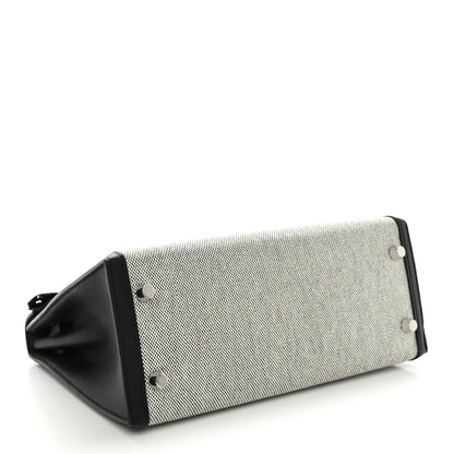 Hermes Toile H Swift Kelly Sellier 25 Ecru Black 4 of 10