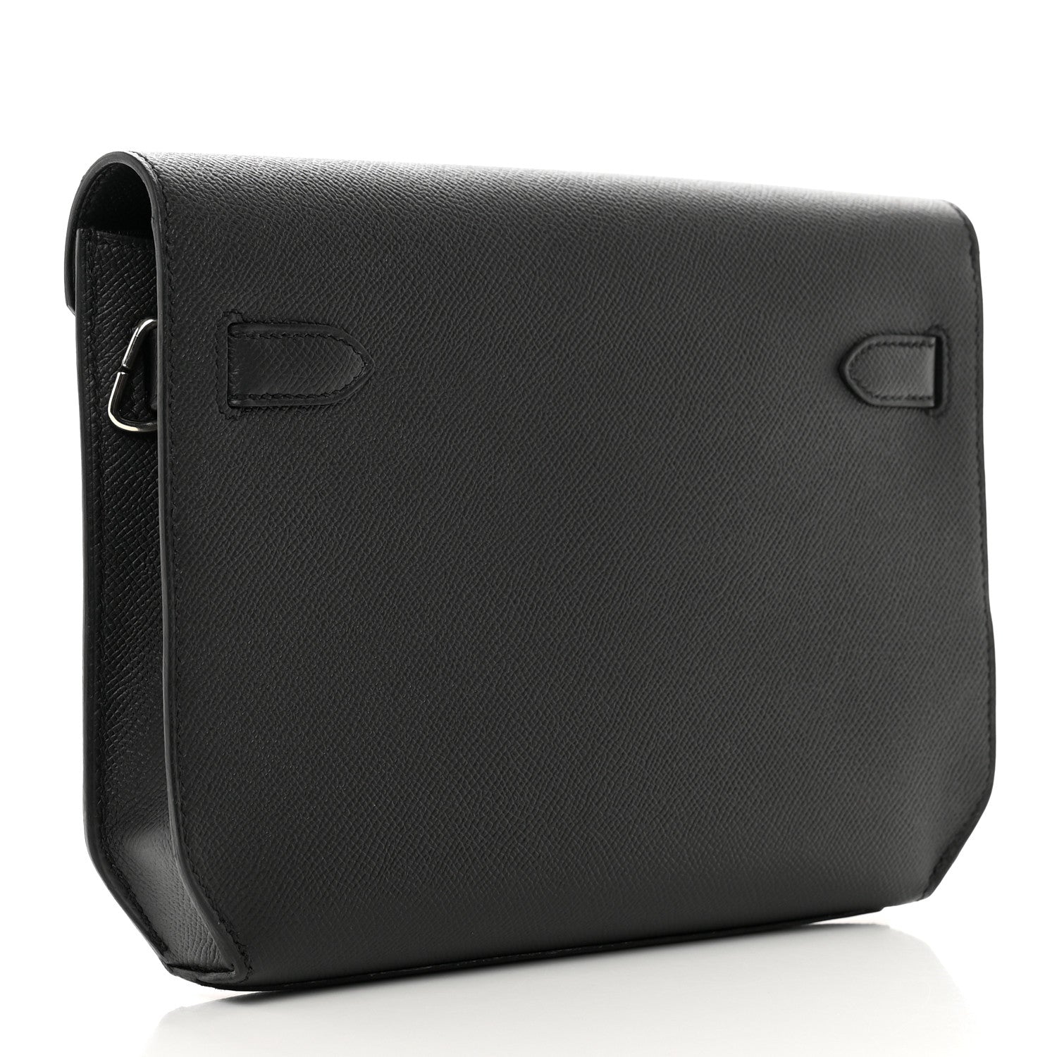Hermes Epsom Kelly Depeches 25 Pouch Black 3 of 8