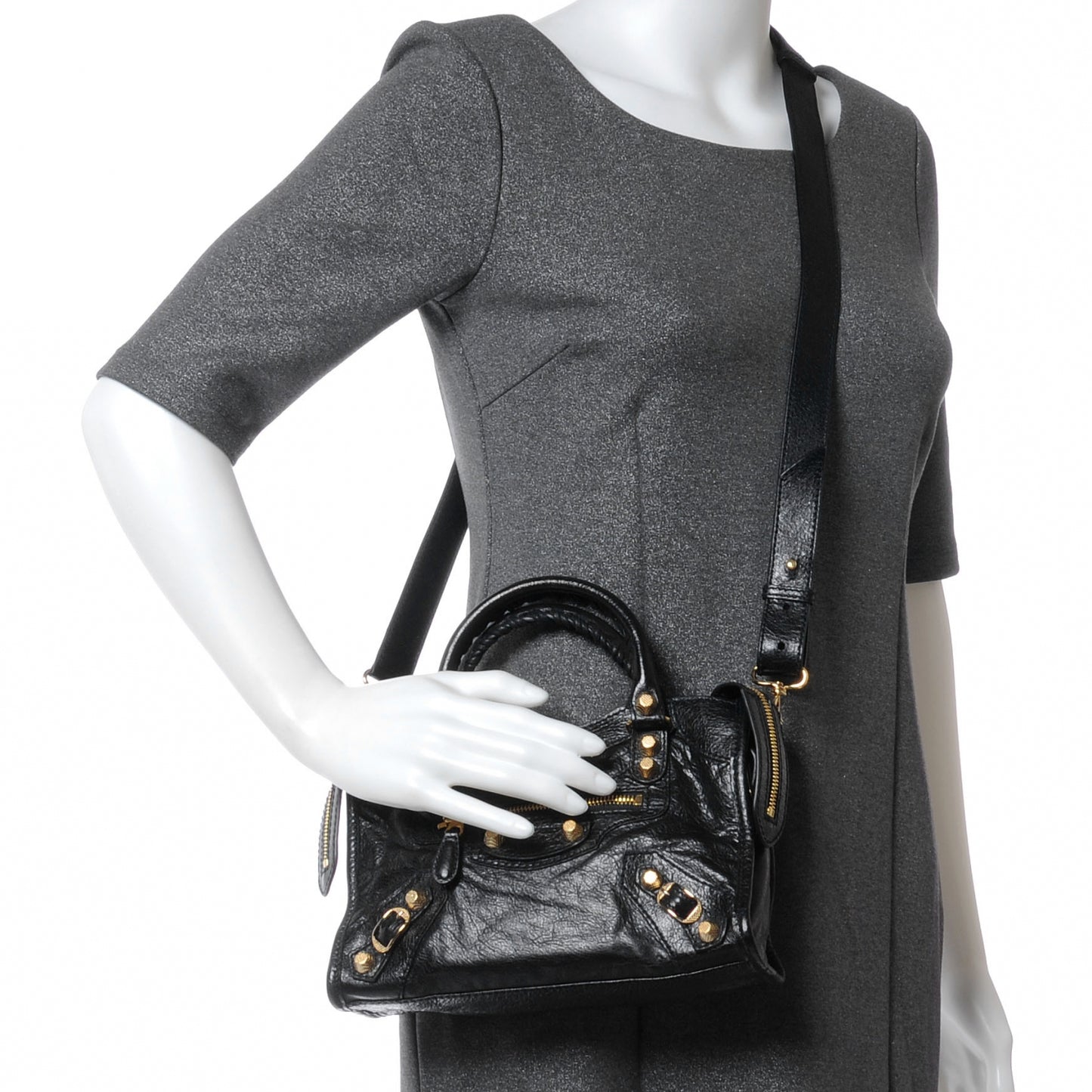 Agneau Giant 12 Gold Hardware Mini City Black