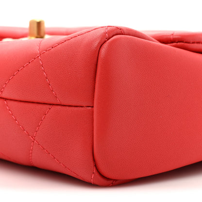 Chanel Lambskin Quilted Side-Packs Red 9 of 14