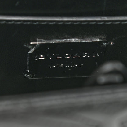 Bulgari Quilted Nappa Smooth Calfskin Serpenti Forever Diamond Blast Shoulder Bag Black 5 of 9