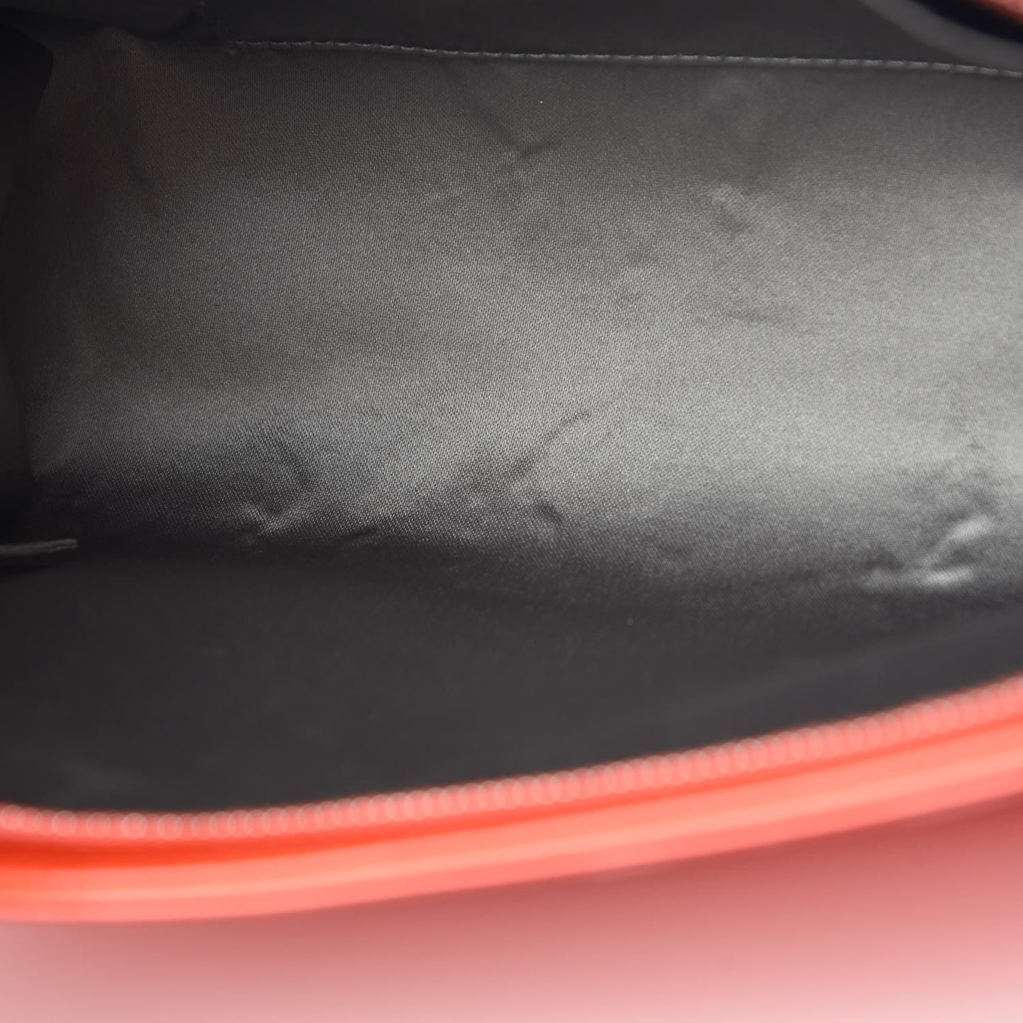Patent Calfskin Lucky Symbols Pochette Coral