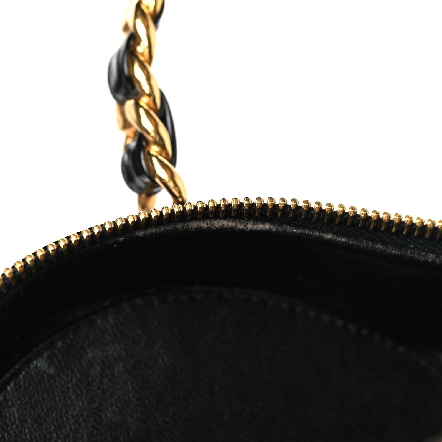 Chanel Patent Quilted CC Barbie Heart Vanity Case Black 12 of 13