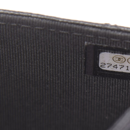 Chanel Grained Calfskin Quilted CC Box Wallet On Chain WOC Black 8 of 13