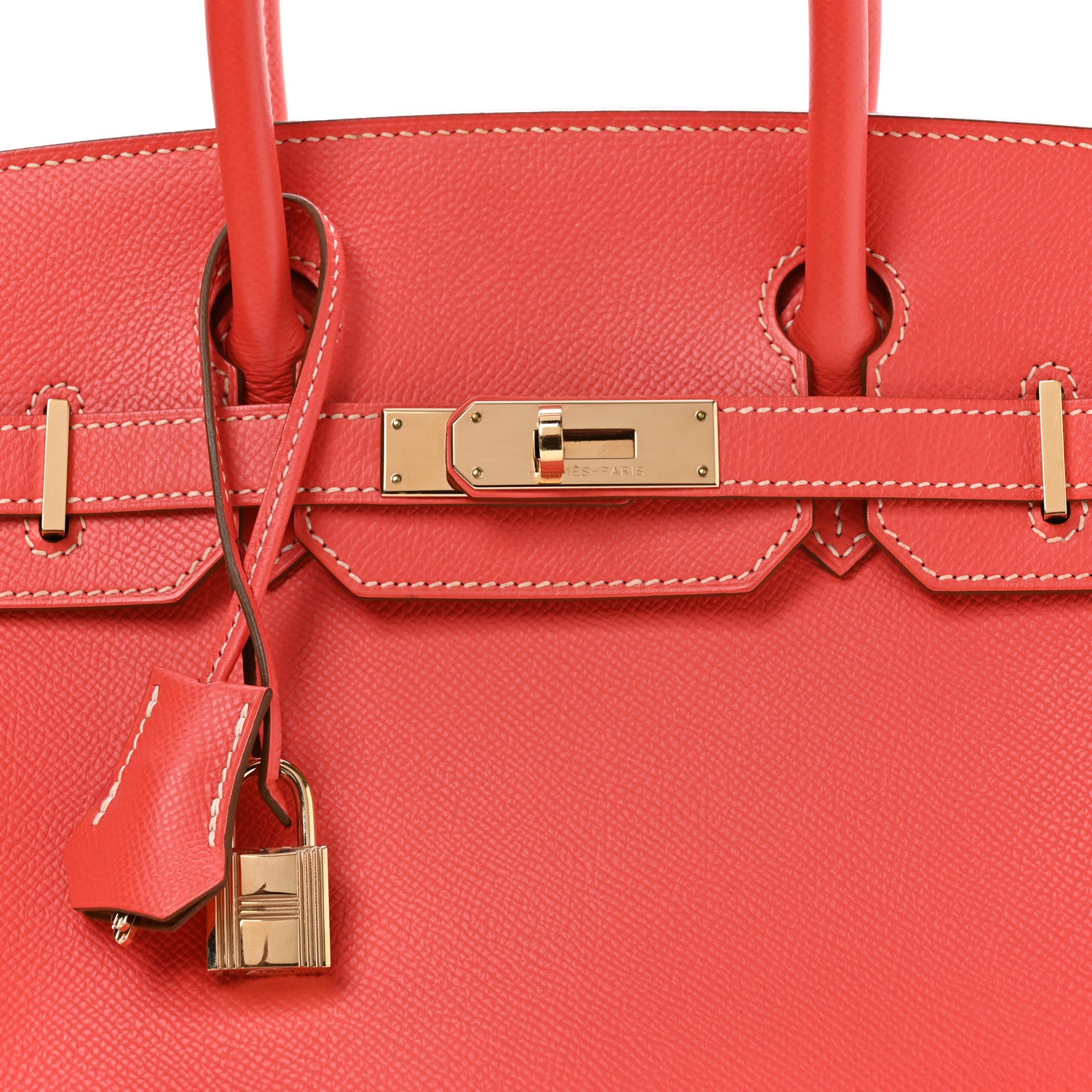 Hermes Epsom Candy Birkin 30 Rose Jaipur Gold 8 of 10