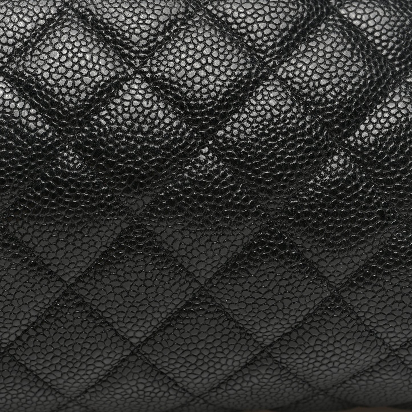 Caviar Quilted Timeless Clutch Black