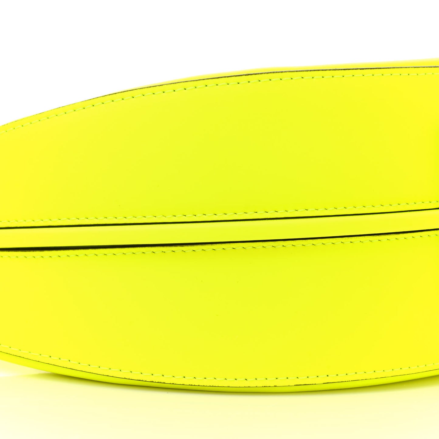 Vitello Grace Matte Small Fendigraphy Hobo Bag Neon Yellow