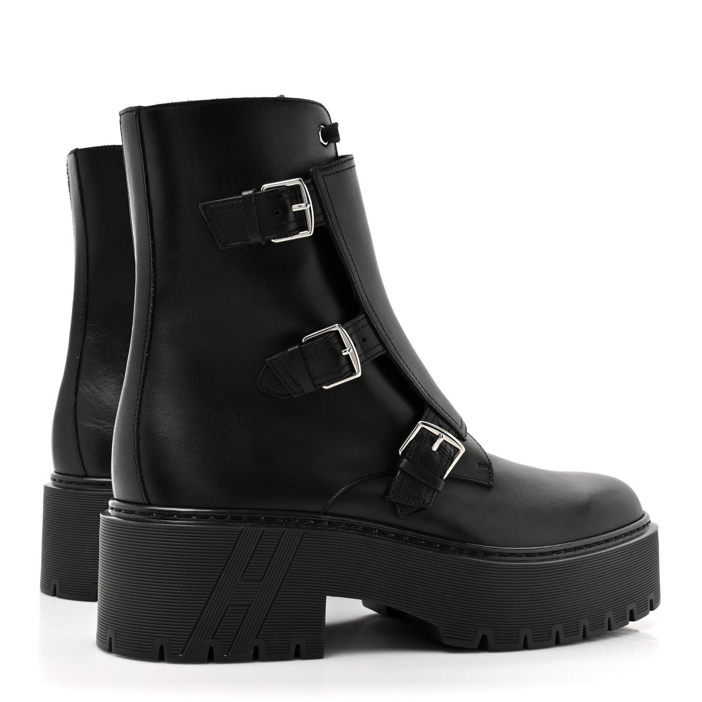 Calfskin Mens Hoodie Ankle Boots 41.5 Black