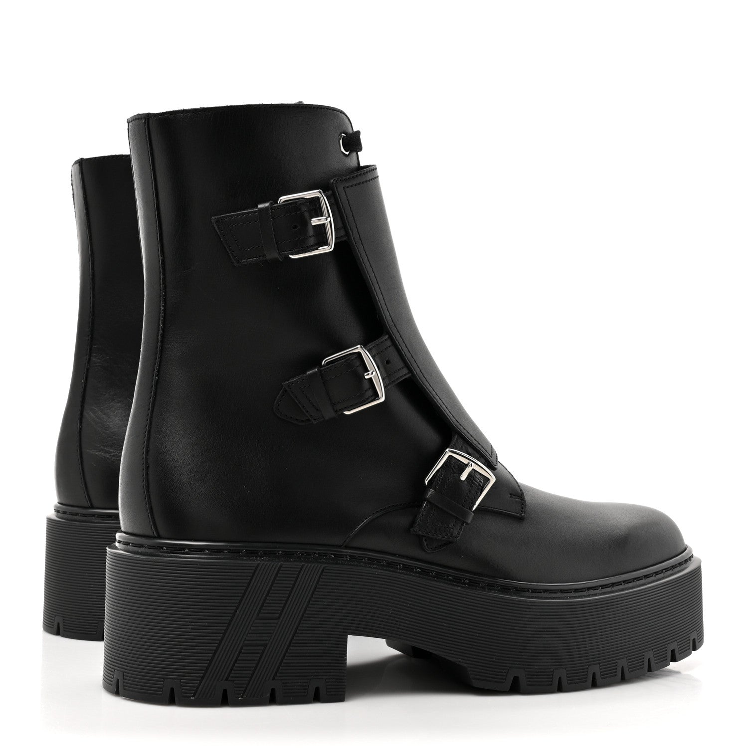 Hermes Calfskin Mens Hoodie Ankle Boots 41.5 Black 4 of 10