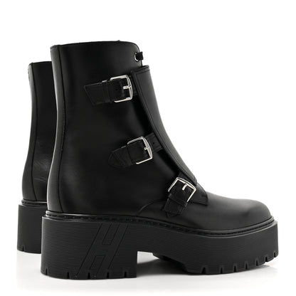 Hermes Calfskin Mens Hoodie Ankle Boots 41.5 Black 4 of 10