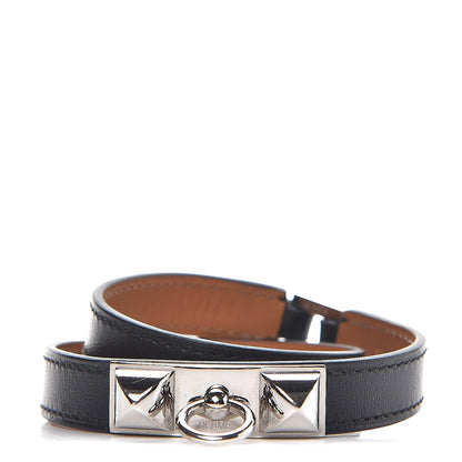 Hermes Chamonix Rivale Double Tour Bracelet S Black 1 of 6