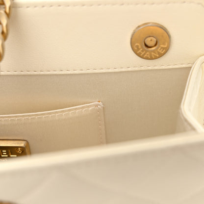 Chanel Lambskin Quilted Evening By The Sea Clutch White 12 of 12