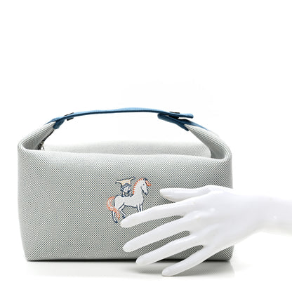 Hermes Canvas Large Bride-A-Brac Cabriole Case Bleu Nattier 2 of 7